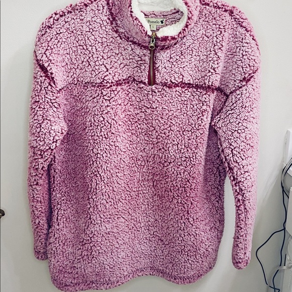 Magenta/Pink Quarter Zip Sherpa - Picture 1 of 4
